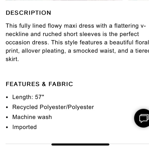 Floral Pleated V-Neck Ruched Sleeve
Tiered Maxi Dress Express - Picture 10 of 10